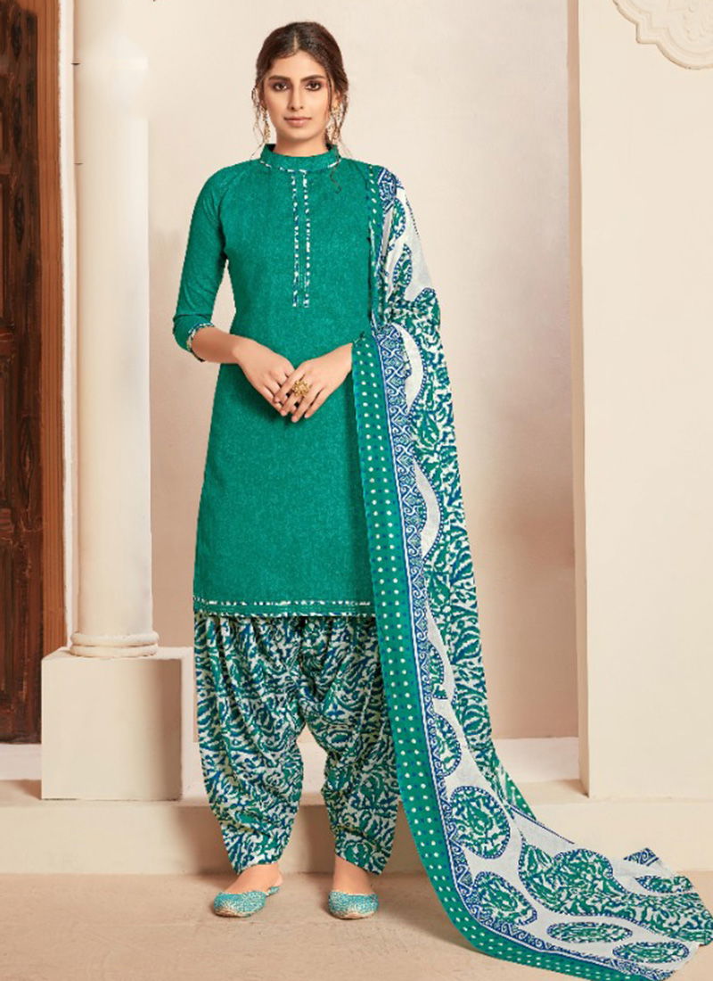 Patiyala Queen Self Printed Cotton Designer Regular Wear Patiyala Suits Collection 1642-001 To 1642-010